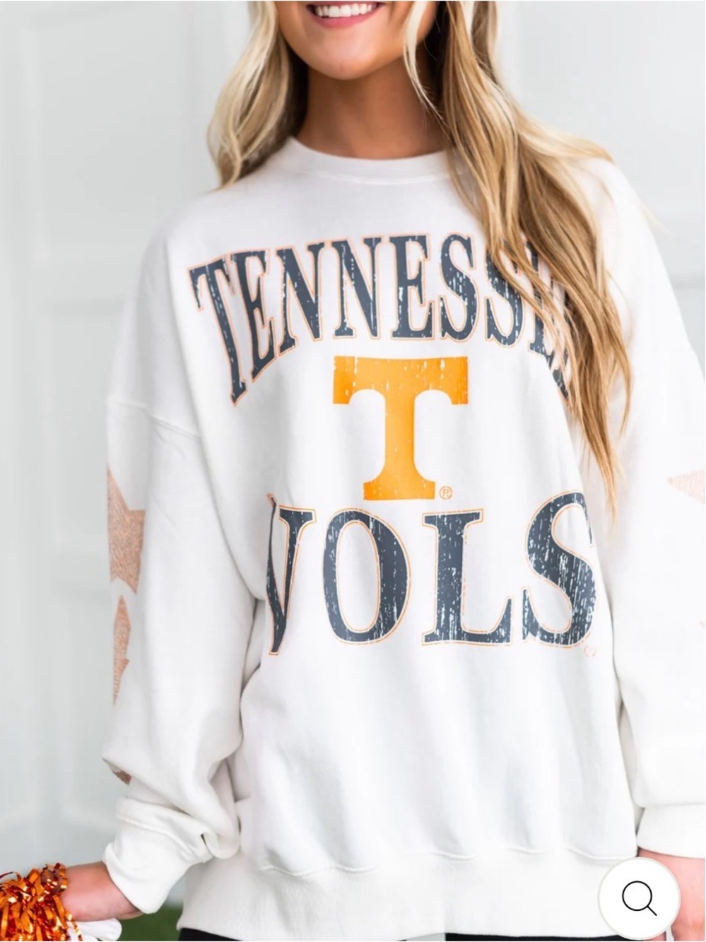 Tennessee Wynn Star Sleeve Crew Size Small